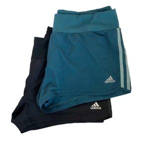Adidas Teal/ Black Running Shorts Like New Size M